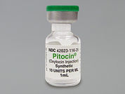 Pitocin: This is a Vial imprinted with nothing on the front, nothing on the back.
