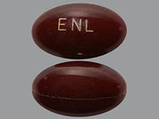 Enbrace Hr: This is a Capsule Immediate D Release Biphase imprinted with ENL on the front, nothing on the back.