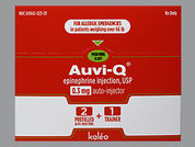 Auvi-Q: This is a Auto-injector imprinted with nothing on the front, nothing on the back.