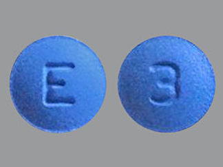 This is a Tablet imprinted with E on the front, 3 on the back.