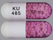 Verelan Pm: This is a Capsule 24hr Er Pellet Count imprinted with KU  485 on the front, 100 mg on the back.