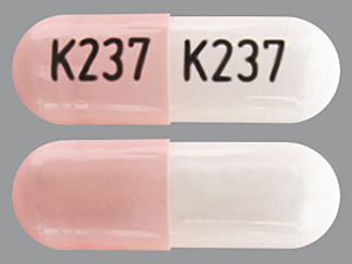 This is a Capsule imprinted with K237 on the front, K237 on the back.