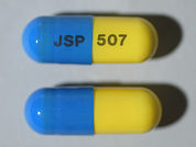Asa-Butalb-Caff-Cod: This is a Capsule imprinted with JSP on the front, 507 on the back.