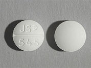 Digox: This is a Tablet imprinted with JSP  545 on the front, nothing on the back.