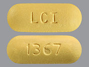 Probenecid: This is a Tablet imprinted with LCI on the front, 1367 on the back.