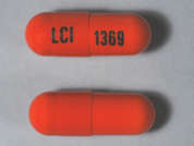 Danazol: This is a orange oblong Capsule imprinted with LCI on the front, 1369 on the back, and is manufactured by LANNETT CO. INC.