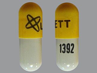 This is a Capsule imprinted with logo and LANNETT on the front, 1392 on the back.