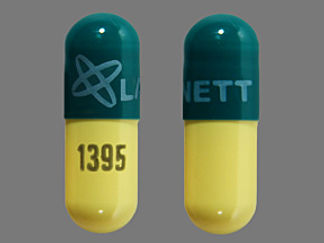 This is a Capsule imprinted with logo and LANNETT on the front, 1395 on the back.