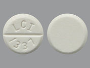 Baclofen: This is a Tablet imprinted with LCI  1337 on the front, nothing on the back.