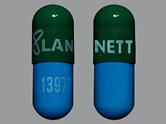 This is a Capsule imprinted with logo and LANNETT on the front, 1397 on the back.