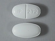 Sulfamethoxazole-Trimethoprim: This is a Tablet imprinted with IP 272 on the front, nothing on the back.