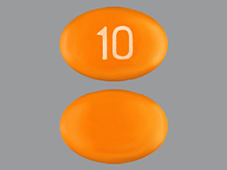 This is a Capsule imprinted with 10 on the front, nothing on the back.