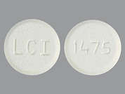 Diethylpropion Hcl: This is a white round Tablet imprinted with LCI on the front, 1475 on the back, and is manufactured by CHARTWELL RX LL.