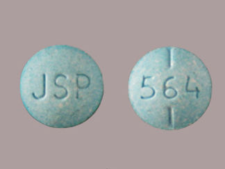 This is a Tablet imprinted with JSP on the front, 564 on the back.