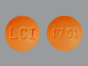 Fluphenazine Hcl: This is a Tablet imprinted with LCI on the front, 1791 on the back.