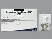 Sumatriptan: This is a Spray Non-aerosol imprinted with nothing on the front, nothing on the back.