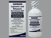 Lopinavir-Ritonavir: Esto es un Solución Oral imprimido con nada en la parte delantera, nada en la parte posterior, y es fabricado por None.