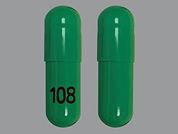 Dexmethylphenidate Hcl Er: This is a Capsule Er Biphasic 50-50 imprinted with 108 on the front, nothing on the back.