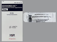 Hemmorex-Hc 25 Mg Suppository Rectal