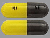 Phentermine Hcl: This is a Capsule imprinted with N1 on the front, N1 on the back.