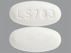 This is a Tablet Er 12 Hr imprinted with LS703 on the front, nothing on the back.