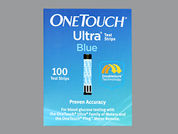 One Touch Ultra Test Strips: This is a Strip imprinted with nothing on the front, nothing on the back.