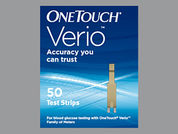 One Touch Verio: This is a Strip imprinted with nothing on the front, nothing on the back.