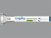 Emgality: This is a Pen Injector imprinted with nothing on the front, nothing on the back.