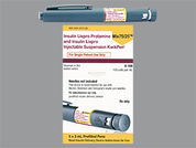 Insulin Lispro Protamine Mix: This is a Insulin Pen imprinted with nothing on the front, nothing on the back.