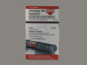 Humalog Mix 50-50: This is a Insulin Pen imprinted with nothing on the front, nothing on the back.