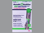 Humulin N Kwikpen: This is a Insulin Pen imprinted with nothing on the front, nothing on the back.