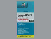 Humulin R U-500 Kwikpen: This is a colorless Insulin Pen imprinted with nothing on the front, nothing on the back, and is manufactured by ELI LILLY & CO..
