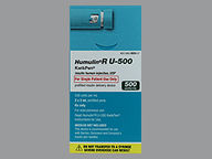 Inyector De Insulina de 500/Ml(3) (package of 3.0 ml(s)) de Humulin R U-500 Kwikpen