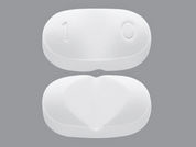 Clobazam: This is a Tablet imprinted with 1 0 on the front, nothing on the back.