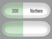 Northera: Esto es un Cápsula imprimido con Northera en la parte delantera, 300 en la parte posterior, y es fabricado por None.