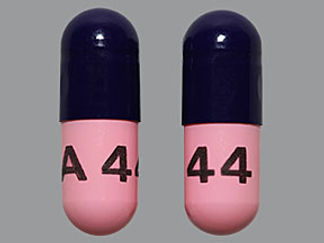 This is a Capsule imprinted with A 44 on the front, nothing on the back.