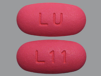 This is a Tablet imprinted with LU on the front, L11 on the back.
