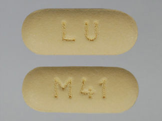 This is a Tablet imprinted with LU on the front, M41 on the back.