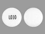 Tramadol Hcl Er: This is a Tablet Er 24 Hr imprinted with L010 on the front, nothing on the back.