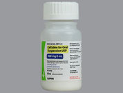 Cefixime: This is a Suspension Reconstituted Oral imprinted with nothing on the front, nothing on the back.