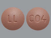 Simvastatin: This is a brick red round Tablet imprinted with LL on the front, C04 on the back, and is manufactured by LEGACY PHARMACE.