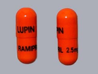 Esto es un Cápsula imprimido con LUPIN en la parte delantera, RAMIPRIL 2.5mg en la parte posterior, y es fabricado por None.