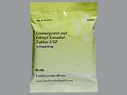 Levonorgestrel-Eth Estradiol: This is a multi-color (2) round Tablet Dose Pack 3 Months imprinted with LU on the front, U21 or U22 on the back, and is manufactured by LUPIN PHARMACEU.