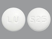 After Pill: This is a Tablet imprinted with LU on the front, S25 on the back.