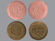 Blisovi Fe: This is a Tablet imprinted with LU on the front, K24 or M22 on the back.