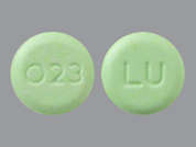 Jencycla: This is a green round Tablet imprinted with O23 on the front, LU on the back, and is manufactured by LUPIN PHARMACEU.