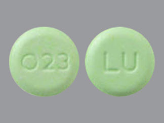This is a Tablet imprinted with O23 on the front, LU on the back.