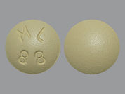 Donepezil Hcl: This is a Tablet imprinted with ML  88 on the front, nothing on the back.