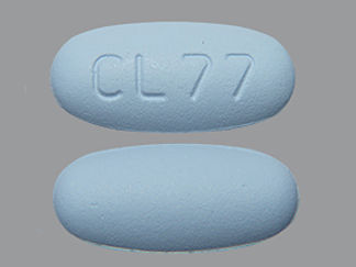 This is a Tablet imprinted with CL 77 on the front, nothing on the back.