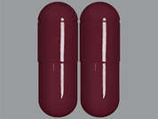 Cycloserine: This is a maroon oblong Capsule imprinted with nothing on the front, nothing on the back, and is manufactured by MACLEODS PHARMA.